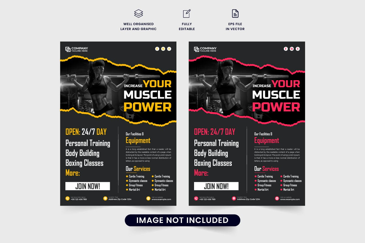 Template #323979 Poster Fitness Webdesign Template - Logo template Preview