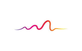 Line sound wave equalizer simple element logo design v11