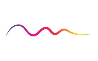 Line sound wave equalizer simple element logo design v15