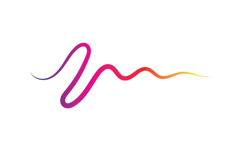 Line sound wave equalizer simple element logo design v17 Logo Template