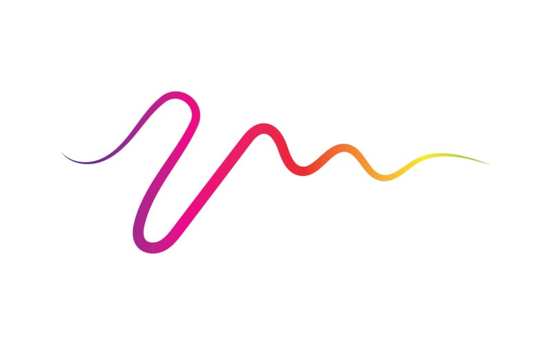 Line sound wave equalizer simple element logo design v2 Logo Template