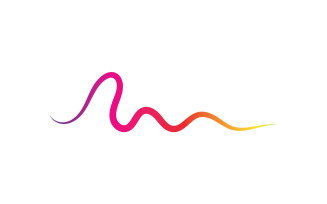 Line sound wave equalizer simple element logo design v4
