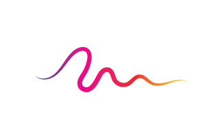 Line sound wave equalizer simple element logo design v5