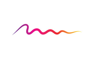 Line sound wave equalizer simple element logo design v6