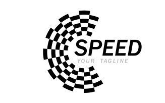 Race flage design sport start v7