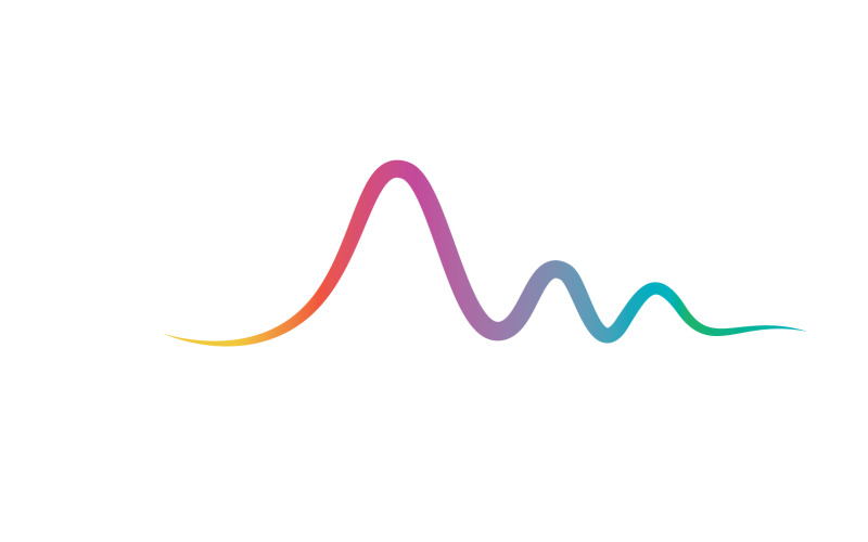 Sound wave line music equalizer v4 Logo Template
