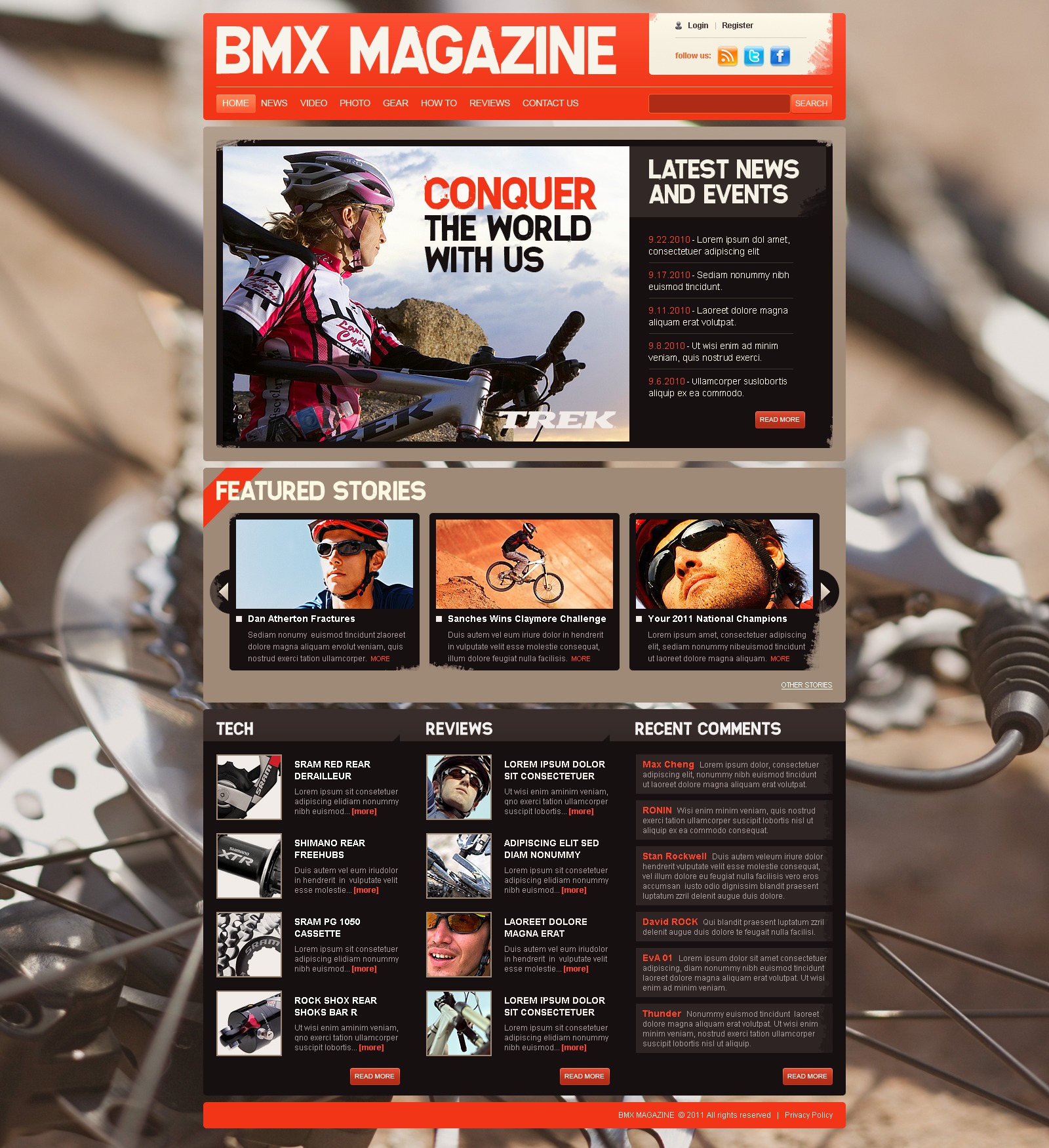 blank bmx website