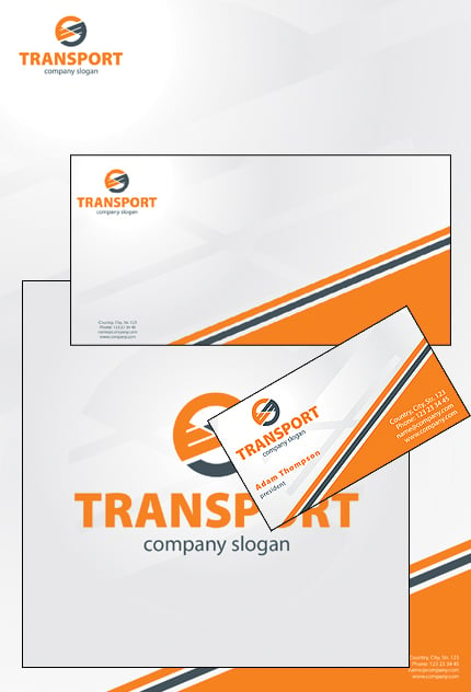 Transportation Corporate Identity Template Vector Corporate Identity preview