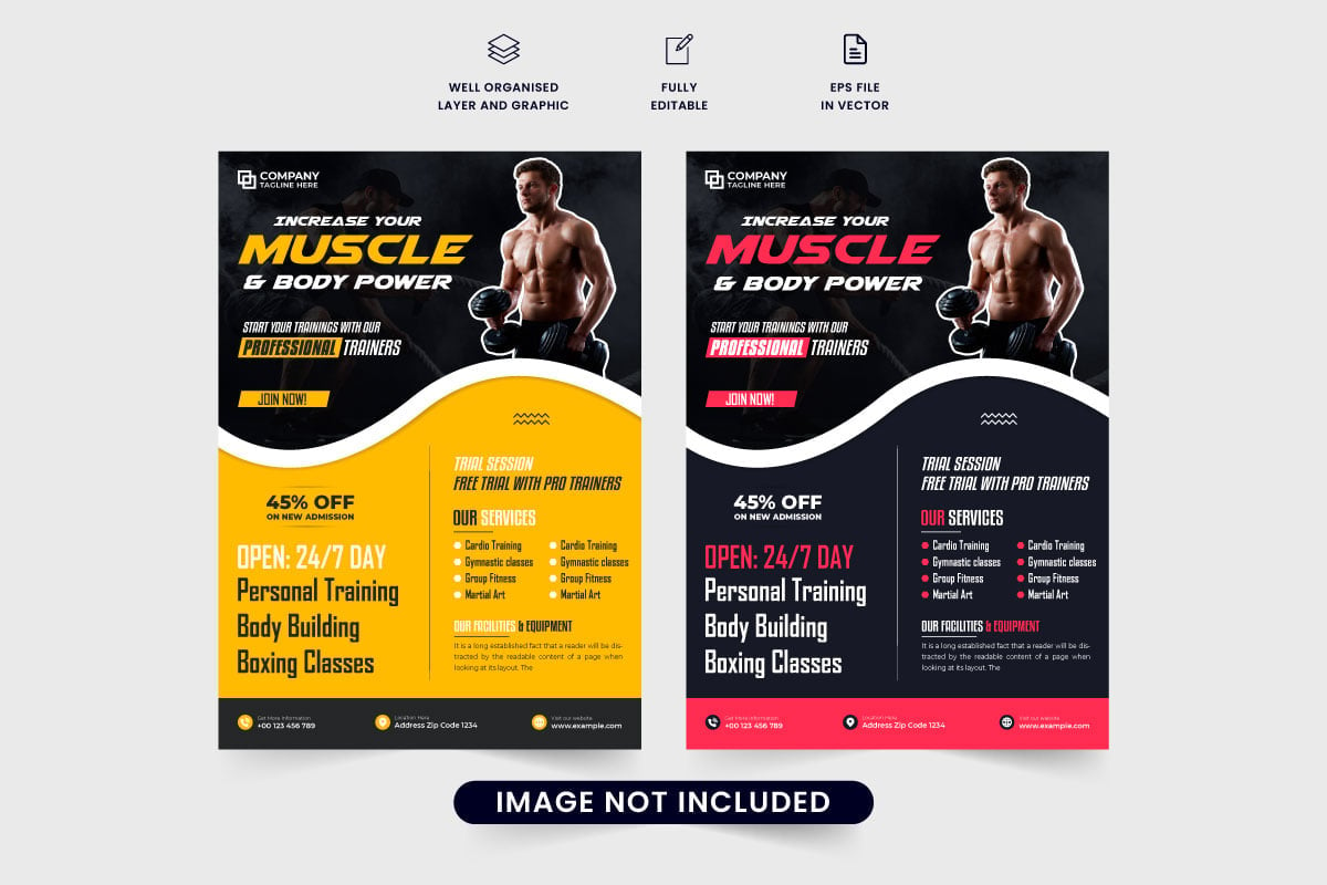 Template #324016 Poster Fitness Webdesign Template - Logo template Preview
