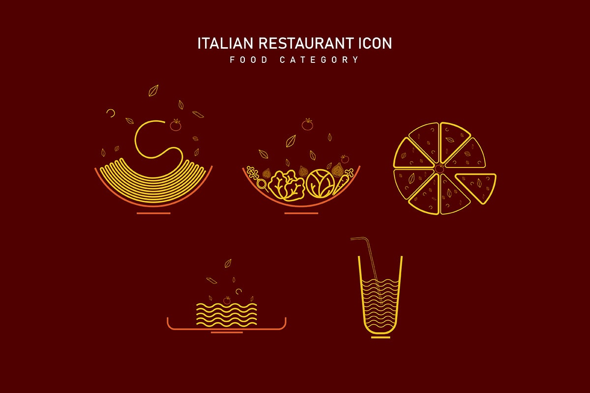 Template #324071 Restaurant Pasta Webdesign Template - Logo template Preview