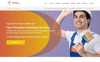 BrushMaster - Painting Company Landing Page Template