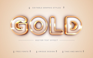 Luxury Gold - Editable Text Effect, Font Style