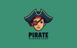 Pirate Mascot Cartoon Logo Style
