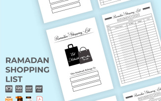 Ramadan Shopping Checklist Template