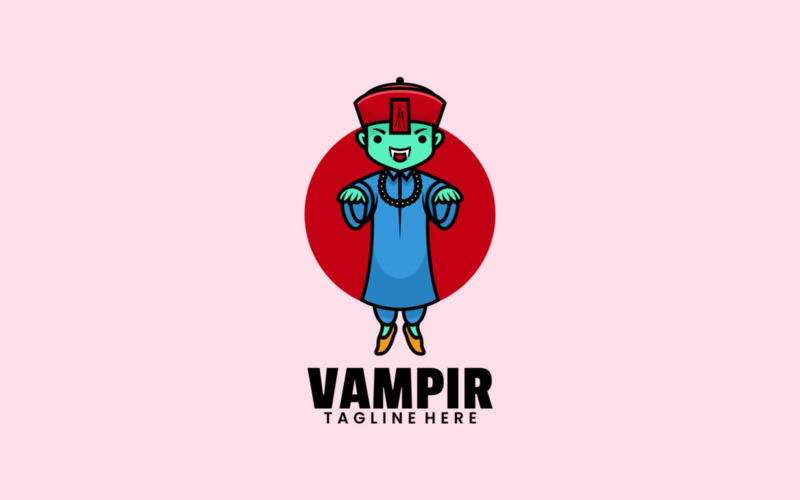 Vampire Mascot Cartoon Logo Logo Template