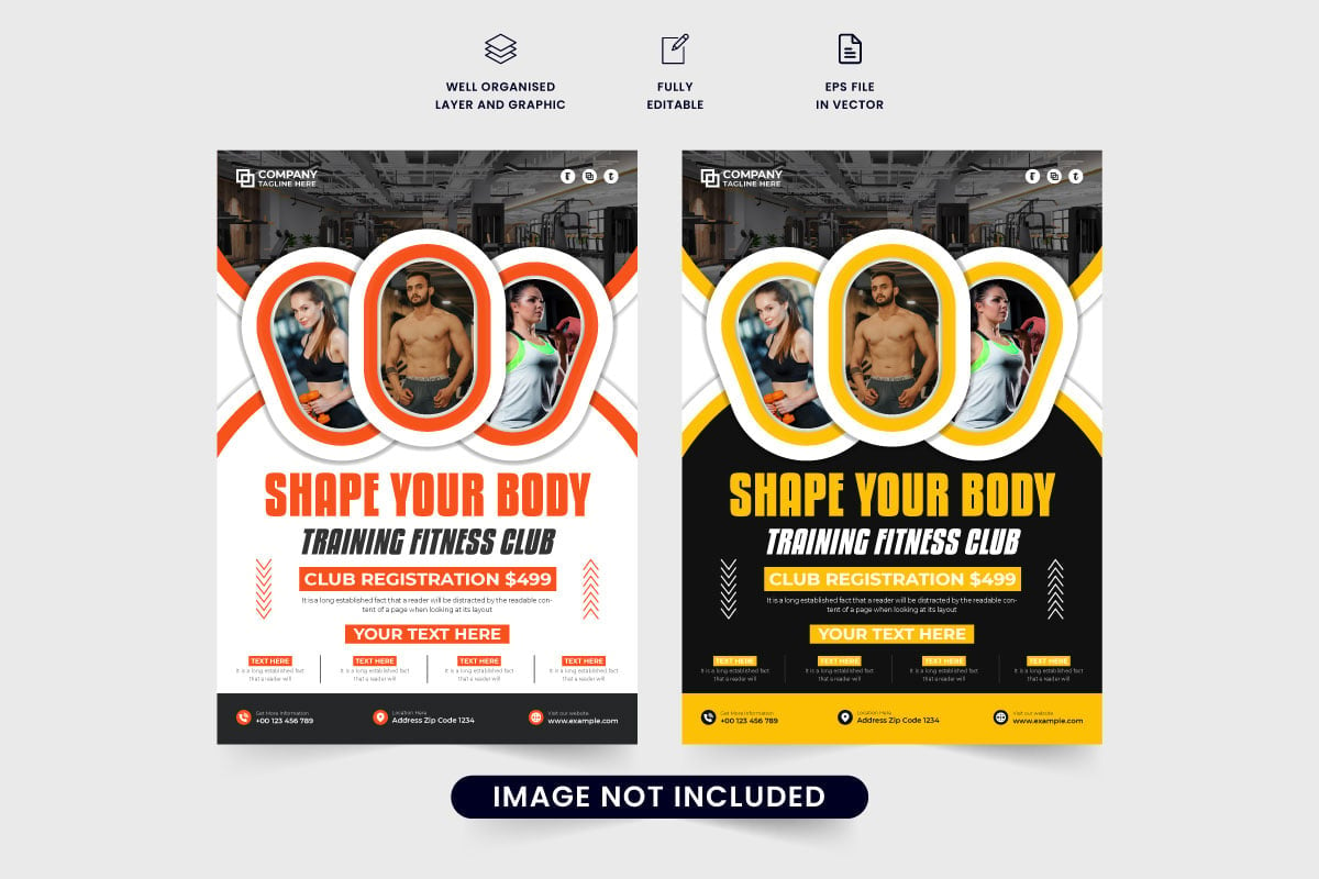 Template #324162 Poster Fitness Webdesign Template - Logo template Preview