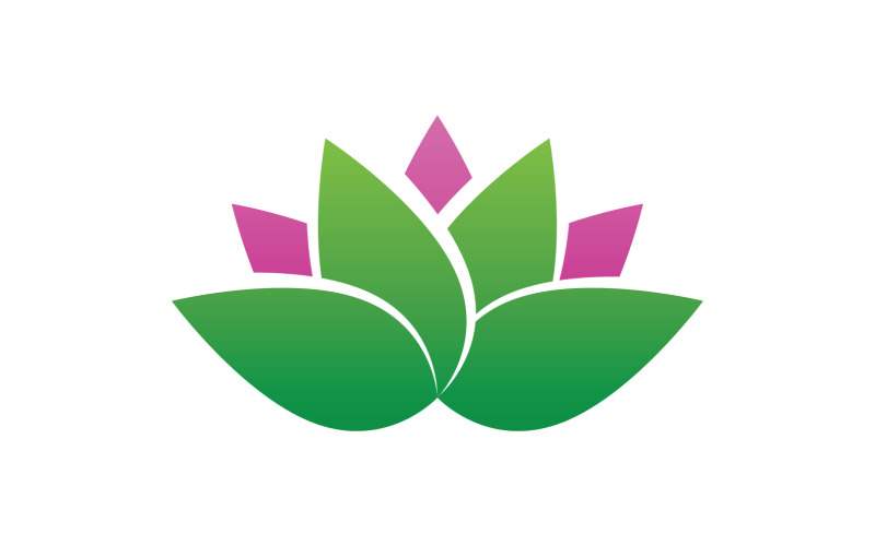 Flower lotus beauthy meditation yoga symbol v11 Logo Template