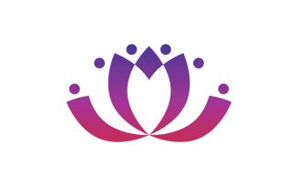 Flower lotus beauthy meditation yoga symbol v16