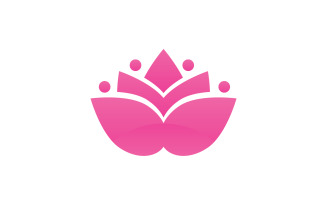 Flower lotus beauthy meditation yoga symbol v1
