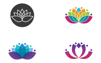 Flower lotus beauthy meditation yoga symbol v20