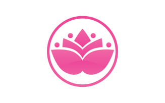 Flower lotus beauthy meditation yoga symbol v2