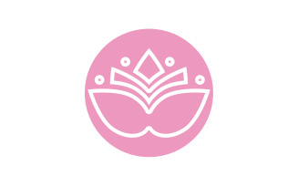 Flower lotus beauthy meditation yoga symbol v4