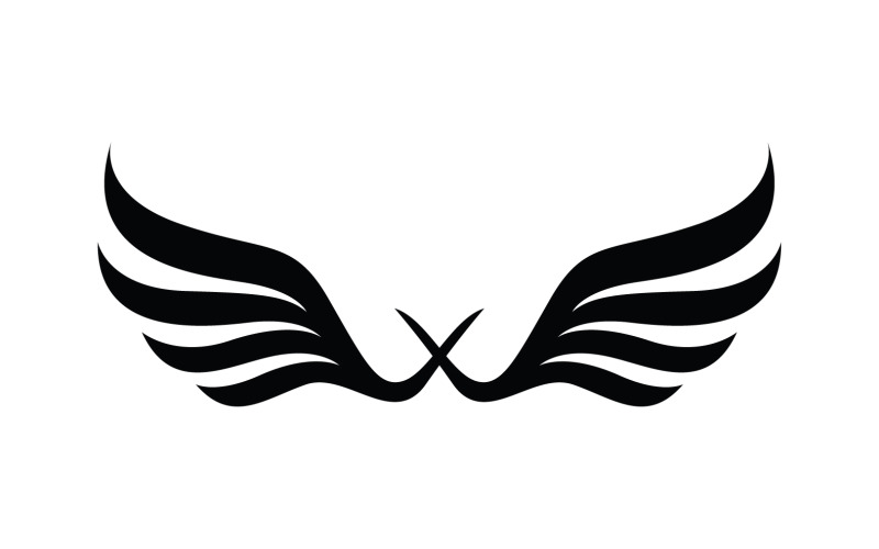 Wing Bird falcon eagle animal v13 Logo Template