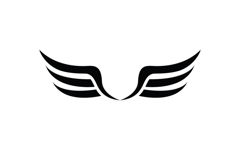 Wing Bird falcon eagle animal v2 Logo Template
