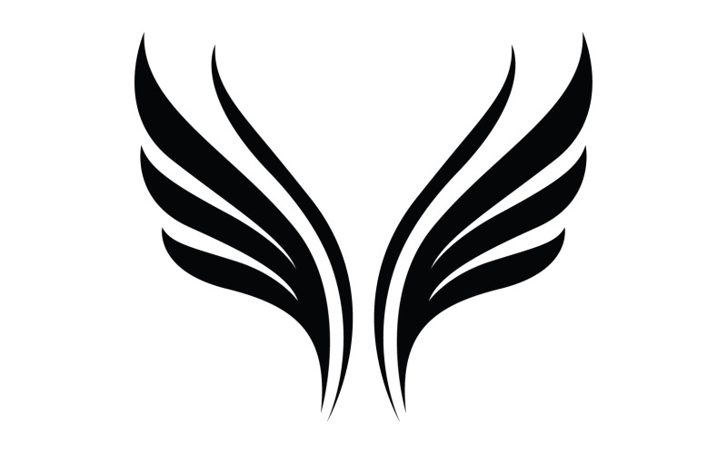 Wing Bird falcon eagle animal v3 Logo Template