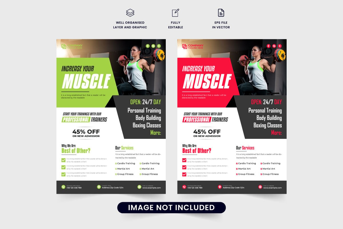Template #324203 Poster Fitness Webdesign Template - Logo template Preview