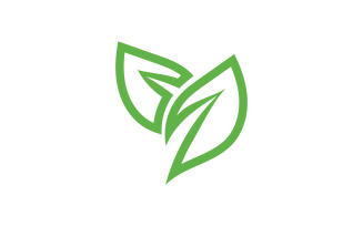 Green Leaf nature element tree company name v10