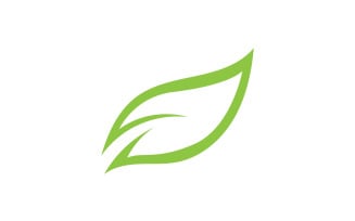 Green Leaf nature element tree company name v14