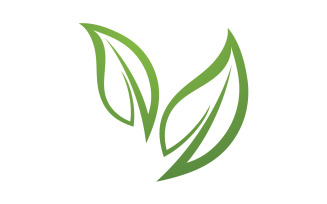 Green Leaf nature element tree company name v17