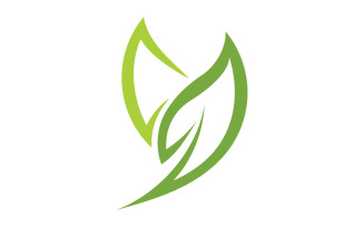 Green Leaf nature element tree company name v18