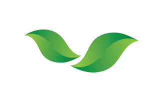 Green Leaf nature element tree company name v24