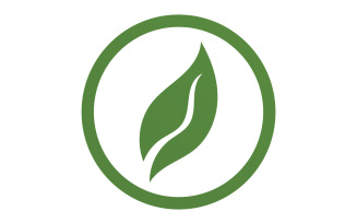 Green Leaf nature element tree company name v25