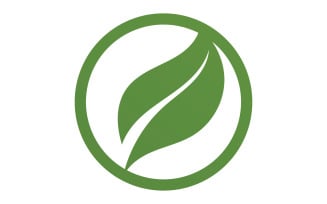 Green Leaf nature element tree company name v26
