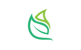 Green Leaf nature element tree company name v2