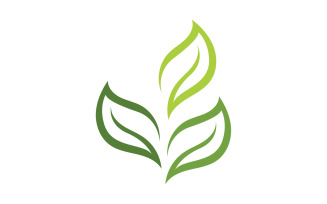 Green Leaf nature element tree company name v4