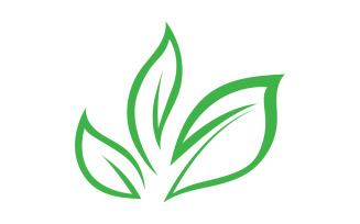 Green Leaf nature element tree company name v5