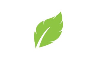 Green Leaf nature element tree design or company name v11