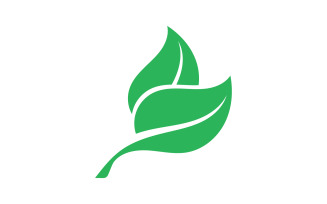 Green Leaf nature element tree design or company name v27