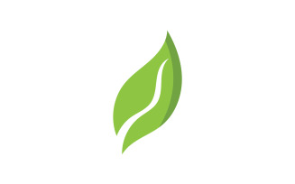 Green Leaf nature element tree design or company name v33