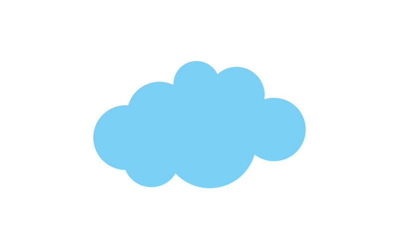Cloud blue sky element design for logo company v10 Logo Template