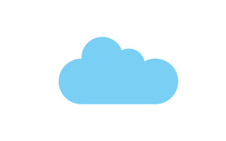 Cloud blue sky element design for logo company v11