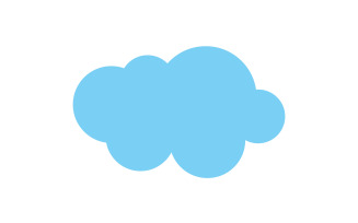 Cloud blue sky element design for logo company v14