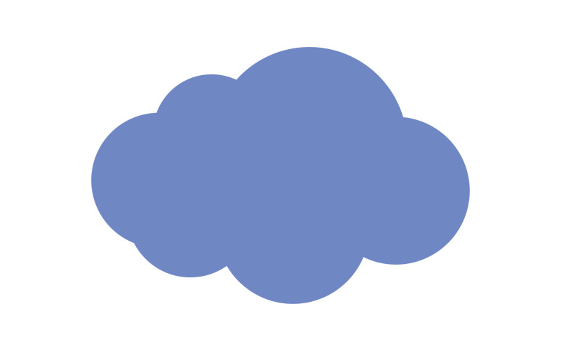 Cloud blue sky element design for logo company v26 Logo Template
