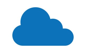 Cloud blue sky element design for logo company v37