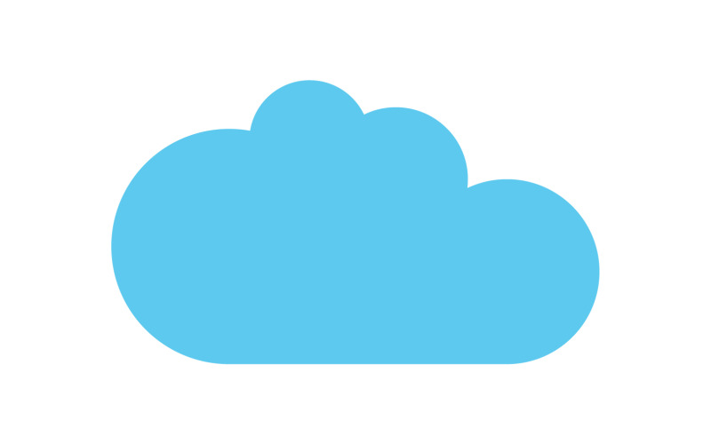 Cloud blue sky element design for logo company v44 Logo Template