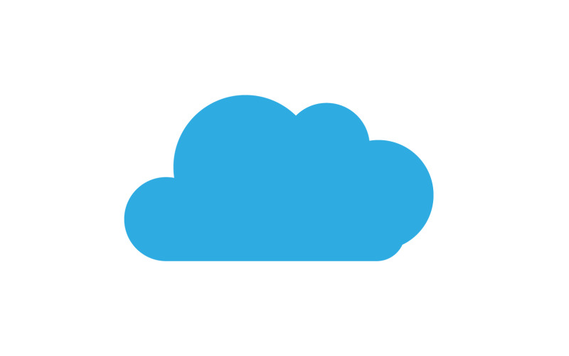 Cloud blue sky element design for logo company v52 Logo Template
